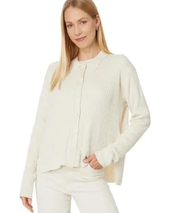 Splendid Georgie Polo Button Down Pale Oak Heather