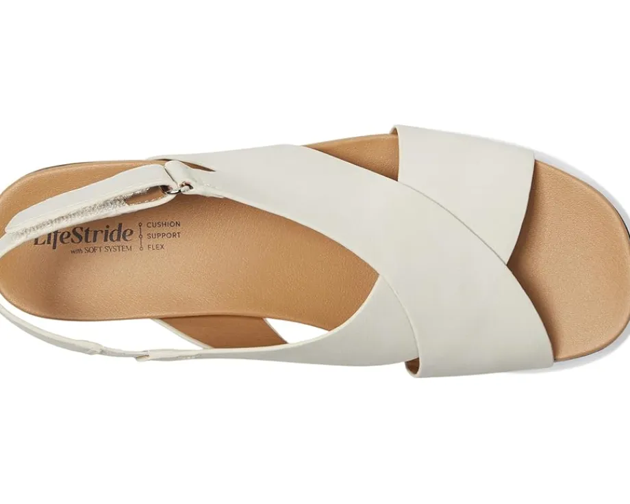 LifeStride Georgina Slingback Sandals Cloud White Discount