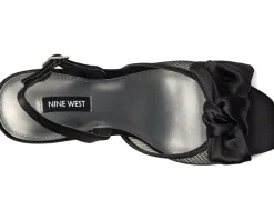 Nine West Gergia Black Satin 001 Outlet