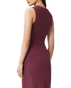 AllSaints Gia Maxi Dress Oxblood Red