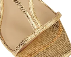Badgley Mischka Gianni Gold Lizard