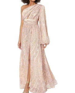 line and dot Gianni Maxi Dress Pink Multi Best