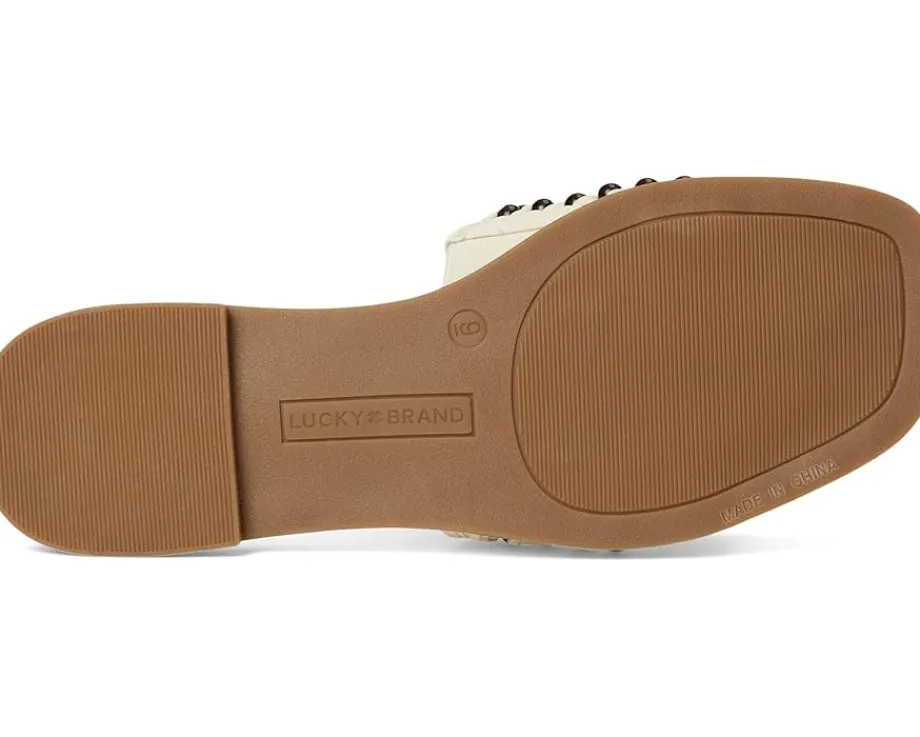 Women Lucky Brand Gidya Beaded Flat Sandals