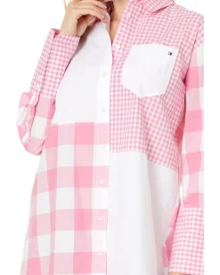 Women Tommy Hilfiger Gingham Patchwork Dress