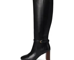 Cole Haan Glendale Tall Boot Black Leather Clearance