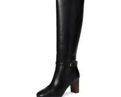 Cole Haan Glendale Tall Boot Black Leather Clearance