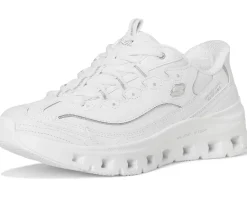 SKECHERS Glide-Step Pro Timeless Twist Hands Free Slip-Ins White Silver Sale