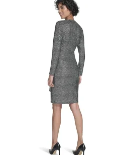 Women Calvin Klein Glitter Knit Bar Dress