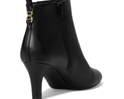 LifeStride Glow Zip Short Boots Black New