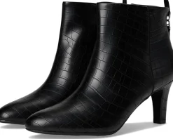 LifeStride Glow Zip Short Boots Black Croco Online