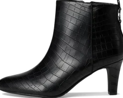 LifeStride Glow Zip Short Boots Black Croco Online