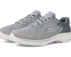 SKECHERS Performance Go Walk 7 - Cosmic Waves Gray/Lavender Sale
