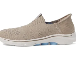 SKECHERS Performance Go Walk 7 City Lights Hands Free Slip-Ins Taupe/Multi Hot