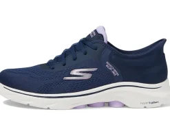 SKECHERS Performance Go Walk 7 Valin Hands Free Slip-Ins Navy/Lavender Clearance