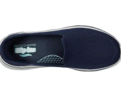 SKECHERS Performance Go Walk Arch Fit 2.0 Delara Hands Free Slip-Ins Navy/White New