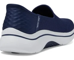 SKECHERS Performance Go Walk Arch Fit 2.0 Delara Hands Free Slip-Ins Navy/White New