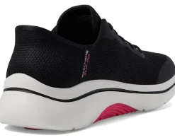 SKECHERS Performance Go Walk Arch Fit 2.0 Valencia Hands Free Slip-Ins Black/Hot Pink Best