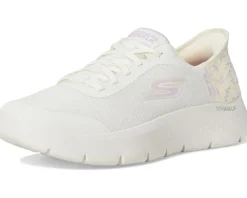 SKECHERS Performance Go Walk Flex Eva Hands Free Slip-Ins Natural/Purple