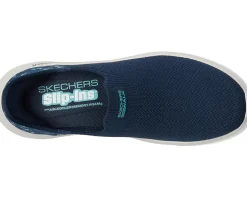 SKECHERS Performance Go Walk Flex Sunset Rose Hands Free Slip-Ins Navy/Turquoise Discount
