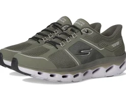 SKECHERS Performance Go Walk Glide Step 2.0 Elektra Hands Free Slip-Ins Olive Clearance