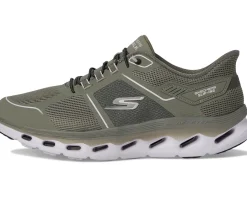 SKECHERS Performance Go Walk Glide Step 2.0 Elektra Hands Free Slip-Ins Olive Clearance