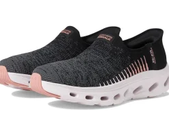 SKECHERS Performance Go Walk Glide Step 2.0 Venus Hands Free Slip-Ins Black/Rose Hot