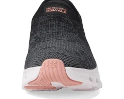 SKECHERS Performance Go Walk Glide Step 2.0 Venus Hands Free Slip-Ins Black/Rose Hot