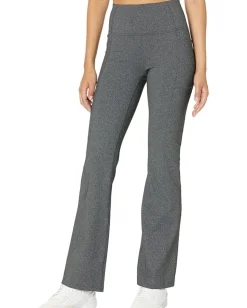 SKECHERS Go Walk High Waisted Evolution Flare Pant II Charcoal Gray Outlet