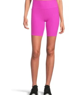 Women SKECHERS Go Walk Ribbed High Waist 8 inch Bike Shorts