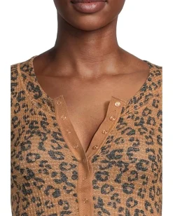 Free People Going Places Printed Cardi Natural Combo