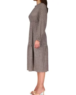 Women Sanctuary Going West Open Back Gingham Midi Dress