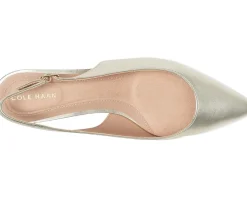 Cole Haan Go-to Jocelyn Slingback Pumps Soft Gold Leather Discount