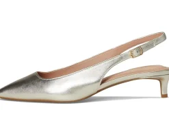 Cole Haan Go-to Jocelyn Slingback Pumps Soft Gold Leather Discount