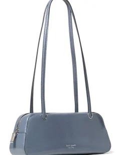 Kate Spade New York Grace Glazed Leather East-west Shoulder Cinder Grey Sale