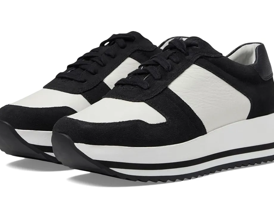 Johnston & Murphy Gracie Color-Block Lace-Up Black Hot