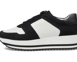 Johnston & Murphy Gracie Color-Block Lace-Up Black Hot