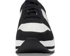 Johnston & Murphy Gracie Color-Block Lace-Up Black Hot