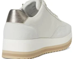 Johnston & Murphy Gracie Side-Zip Lace-Up White Clearance