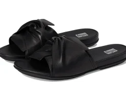 Women FitFlop Gracie Soft-Twist Leather Slides