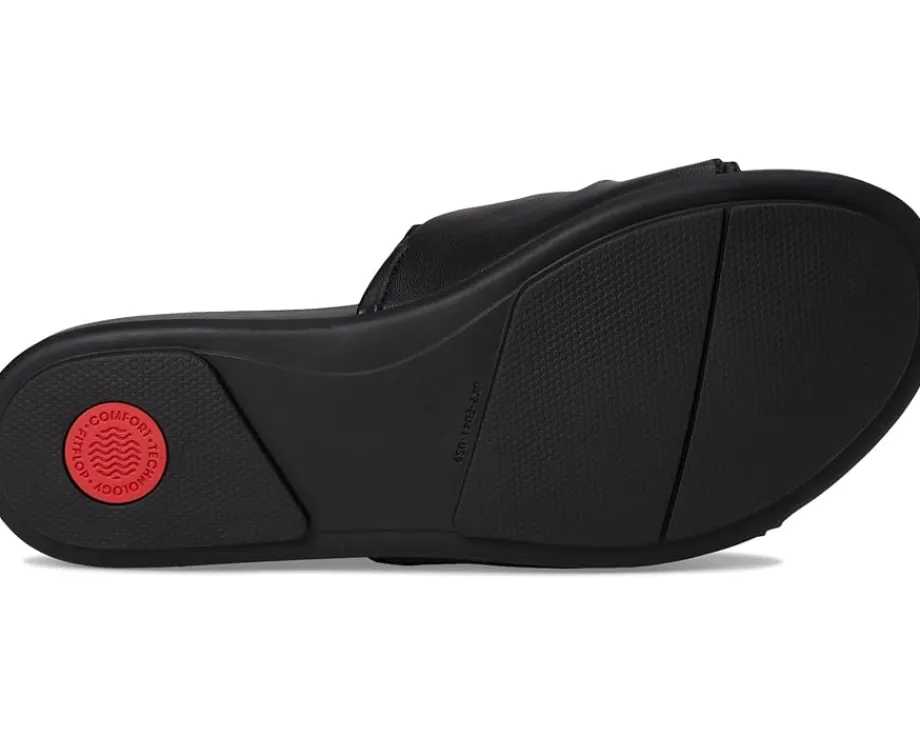 Women FitFlop Gracie Soft-Twist Leather Slides