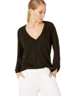 LAmade Gramercy Tunic in Slub Jersey Black
