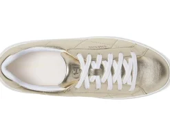 Cole Haan Grand Crosscourt Daily Sneaker Soft Gold Quilted Leather/White Sale