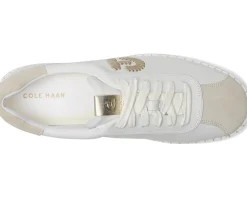 Cole Haan Grandpro Acelia Sneakers White/Silver Birsuede/Gold/White Outlet