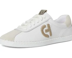 Cole Haan Grandpro Acelia Sneakers White/Silver Birsuede/Gold/White Outlet