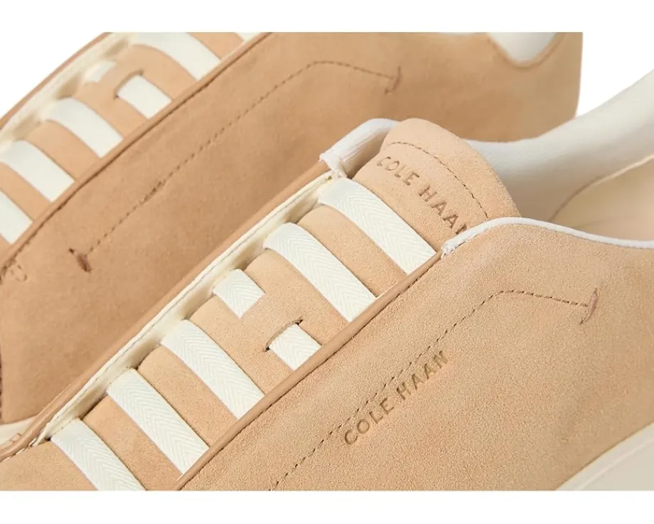 Cole Haan GrandPro Luxe Slip-On Sneakers Tuscan Sand Suede Discount