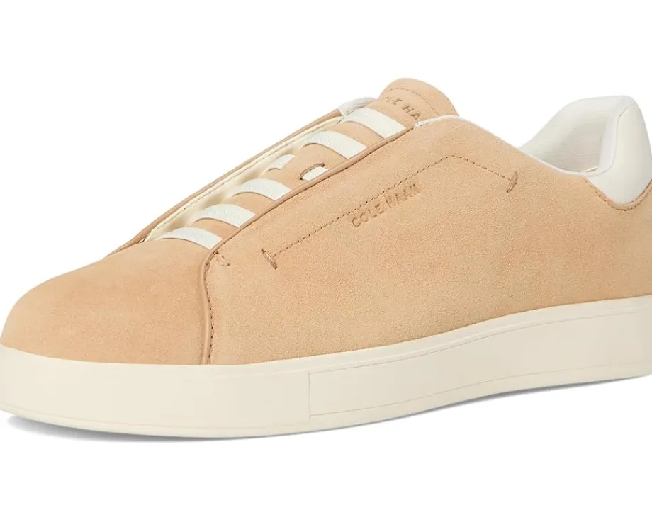 Cole Haan GrandPro Luxe Slip-On Sneakers Tuscan Sand Suede Discount