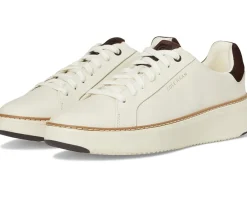 Cole Haan Grandpro Topspin Sneaker Ivory/Dark Chocolate Suede/Ivory Best