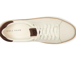 Cole Haan Grandpro Topspin Sneaker Ivory/Dark Chocolate Suede/Ivory Best