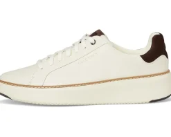 Cole Haan Grandpro Topspin Sneaker Ivory/Dark Chocolate Suede/Ivory Best