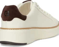 Cole Haan Grandpro Topspin Sneaker Ivory/Dark Chocolate Suede/Ivory Best